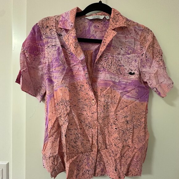 & Other Stories marble print shirt in multi - Picture 2 of 3